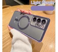 Cover Silicone Magnetica 4K per Samsung S21 S22 S23 S24 Ultra Vetro Camera