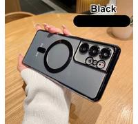 Cover Silicone Magnetica 4K per Samsung S21 S22 S23 S24 Ultra Vetro Camera