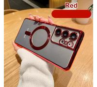 Cover Silicone Magnetica 4K per Samsung S21 S22 S23 S24 Ultra Vetro Camera