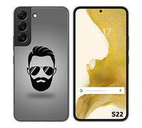 Cover Silicone per Samsung Galaxy S22 5G Disegno Disegni - Barba