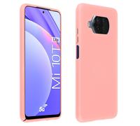 Cover silicone per Xiaomi Mi 10T Lite semi-rigida opaca soft touch rosa