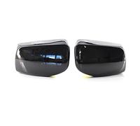Cover specchietti laterali Car Rear View Door Wing Mirror Side Cover Caps Shell Case Per BMW E60 E61 E63 E64 Serie 5 Modello 2004-2008 Copertura Specchietto Retrovisore(Nero)