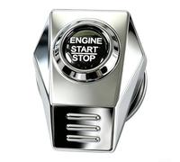 Cover Start Button Auto per calore 2.8cm Cover Start Button Auto(Silver) | Lega alluminio robusta, design, finitura liscia, protezione urti, estetica premium