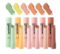 Cover Stick Concealer, 6 Color Facial, Lightweight Long Lasting Neutralizer, Compact Natural Looking Finish for Hiding Blemishes and Imperfections Makeup, Spot Concealin