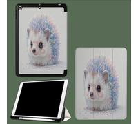 Cover Tablet per iPad Pro 11" 2022/2021/2020 (4/3/2 Generation), Ultra Sottile PU Pelle Antiurto Custodia Flipcon Funzione Supporto Protettiva Case Arcobaleno Riccio Fantasia Fiaba Animali-Grigio