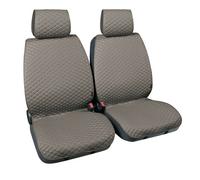 Cover-Tech Leatherette, coppia coprisedili anteriori in similpelle Grigio scuro