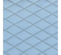 Cover-Tech Leatherette, coppia coprisedili anteriori in similpelle Azzurro/Gri