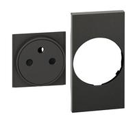Cover + top Bticino Living Now per presa standard franco/belga FLAT KG55F