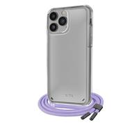 Cover trasparente con laccio da collo colorato per iPhone 14 Pro