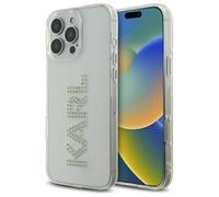 Cover trasparente per iPhone 16 Pro Max con strass di Karl Lagerfeld