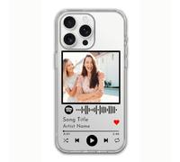 Cover trasparente personalizzata per lettore musicale Aggiungi la tua canzone e testo per iPhone 17 16 15 14 13 12 11