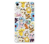 Cover Ufficiale Disney per iPhone 7/8/SE - Motivo Sticker Pokémon - Scegli il Design che Ti Piace di Più