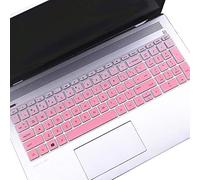 Cover ultra sottile in TPU trasparente per tastiera per notebook HP Envy x360 da 156 2020 2019 HP Pavilion 15.6 2019 HP Envy 173 HP Spectre x360 15CH011DX(con tastiera a quadretti) Rosa sfumato.