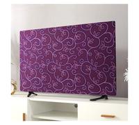 Cover universale per schermi da 43 50 55 65 pollici, design appeso, cover protettiva per schermo LCD LED Flat Screen Television, Anti Dust Scratch Proof Household Accessory (viola printed, 43 pollici)