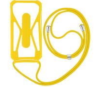 Cover Universale per Smartphone con Cordino, Angoli Bumper e Cavalletto Gialla