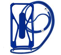 Cover Universale Smartphone con Cordino, Angoli Bumper e Cavalletto blu