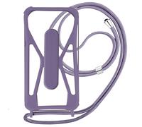 Cover Universale Smartphone con Cordino, Angoli Bumper e Cavalletto lavanda