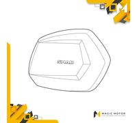 Cover valigia laterale moto SHAD alluminio Dx per SH35 Cod. D1B35TRR