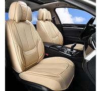 Coverado Coprisedili Anteriori e Posteriori 5 Posti, Coprisedile auto con testa cuscino, Set Completo Auto Impermeabili Pelle Nappa, Accessori Universali Adatti a Berline SUV Pick-up