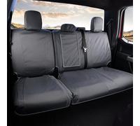 Coverado Coprisedili posteriori per auto, impermeabili, Oxford grigio, per bambini e cani, compatibili con Ford F150 2015-2024 e Ford F250 F350 F450 2017-2024, grigio