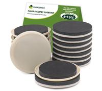 COVERCORNER Pattini per mobili per pavimenti in legno Pattini per mobili per pavimenti in moquette Confezione combinata da 16 pattini da 3 1/2 po