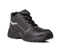 COVERGUARD, Scarpe antinfortunistiche alte NACRITE S1P SRC in pelle fiore di vacchetta nero P41-B0911-T41 Unisex-Adulto, 41 EU