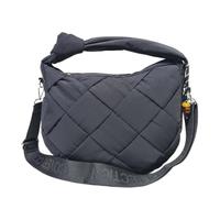 COVERI COLLECTION Borsa a Spalla Donna, Nylon Intrecciato, Tracolla Regolabile, Dimensioni 32x10x24 cm, con Tasche Interne e Zip, Disponibile in Vari Colori, Modello CC8055-1 (NERO)