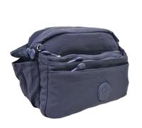 COVERI COLLECTION Borsa a Tracolla Donna in Nylon Tecnico, Tracolla Regolabile Personalizzata, Tasche Multiple con Zip, Dimensioni 27x12x19 cm, Art.22235 Disponibile in Vari Colori (BLU)