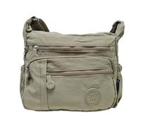 COVERI COLLECTION Borsa a Tracolla Donna in Nylon Tecnico, Tracolla Regolabile Personalizzata, Tasche Multiple con Zip, Dimensioni 29x21x10 cm, Art.22198 Disponibile in Vari Colori (BEIGE APRICOT)