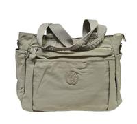 COVERI COLLECTION Borsa Donna in Nylon Tecnico con Tracolla Regolabile e Rimovibile, Due Manici, Tasche Multiple con Zip, Dimensioni 38x15x23 cm Art:22136 (BEIGE/APRICOT)