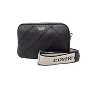 COVERI COLLECTION Borsa Donna Saponetta Ecopelle Tracolla in Tessuto Personalizzata Regolabile Removibile Dimensioni: 25 X 18 X 8 cm. ART.3069 Marchio COVERI (NERO)