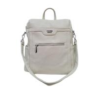 COVERI COLLECTION Borsa Zaino Donna Manico e Tracolla in Ecopelle, Tracolle Regolabili, Multitasche, Dimensioni 33x30x13 cm, Art. 7020 (BEIGE)