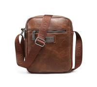 COVERI COLLECTION Borsello Uomo in Pelle Sintetica, Doppio Scomparto, Dimensioni 24x18x8 cm, Tracolla Personalizzata, ART.CC 5070-4 (MARRONE CHIARO)