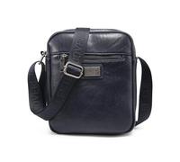 COVERI COLLECTION Borsello Uomo in Pelle Sintetica, Doppio Scomparto, Dimensioni 24x18x8 cm, Tracolla Personalizzata, ART.CC 5070-4 (BLU)