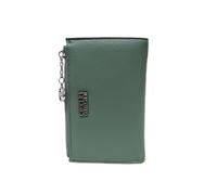 COVERI COLLECTION Portafoglio da Donna, Ecopelle, Art. 17-2 Dimensioni: 15,5 x 10 cm, con Zip e Clip, Scritta Marchio in Metallo (VERDE)