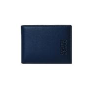 COVERI COLLECTION Portafoglio Uomo in Vera Pelle - Elegante e Resistente - Porta Carte, Documenti e Banconote - Confezione Regalo. (Blu)