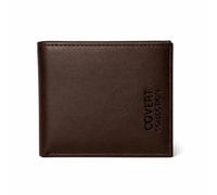 COVERI COLLECTION Portafoglio Uomo in Vera Pelle - Slim, Elegante e Resistente - Porta Carte, Documenti e Banconote - Confezione Regalo. (Testa di moro)