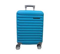 COVERI COLLECTION Trolley rigido utilizzabile come bagaglio a mano, approvato dalla maggior parte delle compagnie aeree low cost, 55 cm, ESPANDIBILE!! Misure 55 x 40 x 20 cm (CELESTE)
