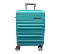 COVERI COLLECTION Trolley rigido utilizzabile come bagaglio a mano, approvato dalla maggior parte delle compagnie aeree low cost, 55 cm, ESPANDIBILE!! Misure 55 x 40 x 20 cm (VERDE)