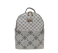 COVERI COLLECTION Zaino Donna, Ecopelle Stampata con Motivo, Dimensioni 30x15x32 cm, Tasche Multiple e Tracolle Regolabili Art. 8036-5 (BEIGE)