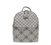 COVERI COLLECTION Zaino Donna, Ecopelle Stampata con Motivo, Dimensioni 30x15x32 cm, Tasche Multiple e Tracolle Regolabili Art. 8036-5 (BEIGE/APRICOT)