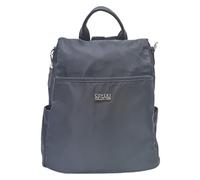 COVERI COLLECTION Zaino Donna in Nylon, Chiusura con Zip, Tasche Multiple, Spallacci Regolabili, Apertura sul Retro Art.5050-25 Dimensioni: 30x28x11 cm (NERO)