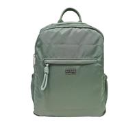 COVERI COLLECTION Zaino Donna in Nylon, Doppia Tasca con Zip, Dimensioni 32x26x12 cm, Tasche Multiple, Spallacci Regolabili Art.8006-4 (VERDE CHIARO)