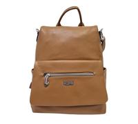 COVERI COLLECTION Zaino Donna in Pelle Sintetica, Chiusura con Zip, Tasche Multiple, Spallacci Regolabili, Apertura sul Retro Art.8021-1 Dimensioni: 33x31x13 cm (MARRONE)