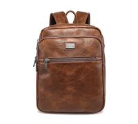 COVERI COLLECTION Zaino in Ecopelle, Dimensioni 37x29x11 cm, Ampio Scomparto con Zip, Porta Computer, Colore ART.5070-8 (MARRONE CHIARO)