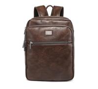 COVERI COLLECTION Zaino in Ecopelle, Dimensioni 37x29x11 cm, Ampio Scomparto con Zip, Porta Computer, Colore ART.5070-8 (MARRONE SCURO)