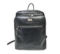 COVERI COLLECTION Zaino in Ecopelle, Dimensioni 37x29x11 cm, Ampio Scomparto con Zip, Porta Computer, Colore Nero ART.5070-8