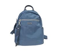 COVERI COLLECTION, Zaino in Nylon Dimensioni 26x32x11 cm, Tasche Multiple con Zip, Accessori Argento Art.5151-9 (BLU JEANS)
