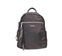 COVERI COLLECTION, Zaino in Nylon Dimensioni 26x32x11 cm, Tasche Multiple con Zip, Accessori Argento Art.5151-9 (MARRONE/CAFFE')