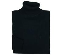 Coveri Maglia Maglione da Uomo Dolcevita a Collo Alto Rasato Tinta Unita M L XL XXL 3XL (M - Nero)